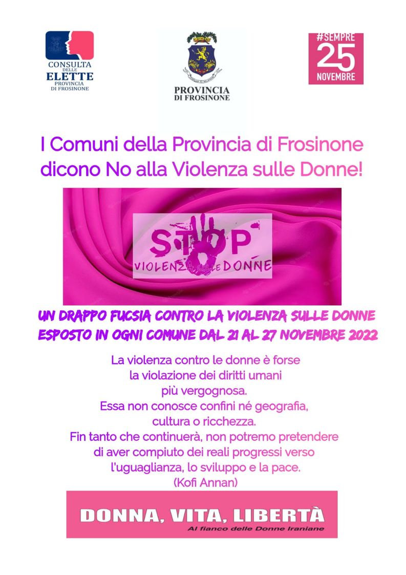 Locandina Violenza donne